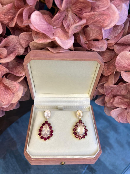 Laura’s on Steroids Rose Quartz/ Rubies