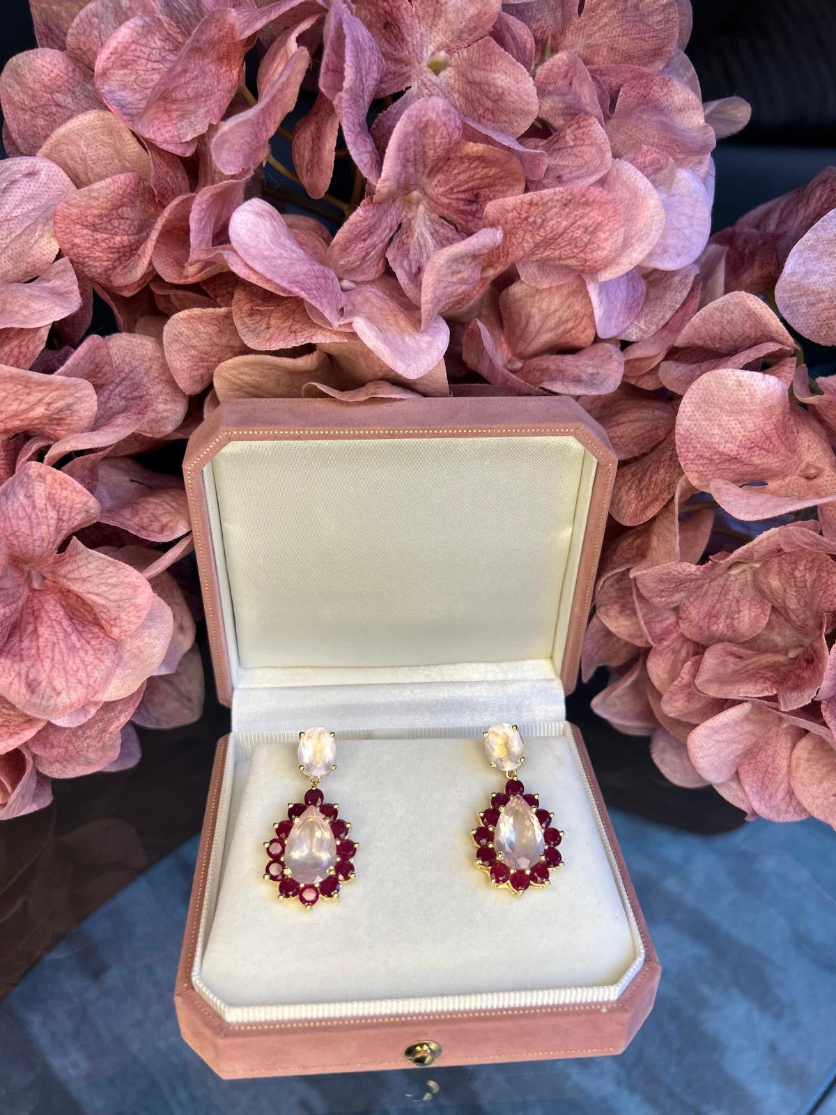 Laura’s on Steroids Rose Quartz/ Rubies