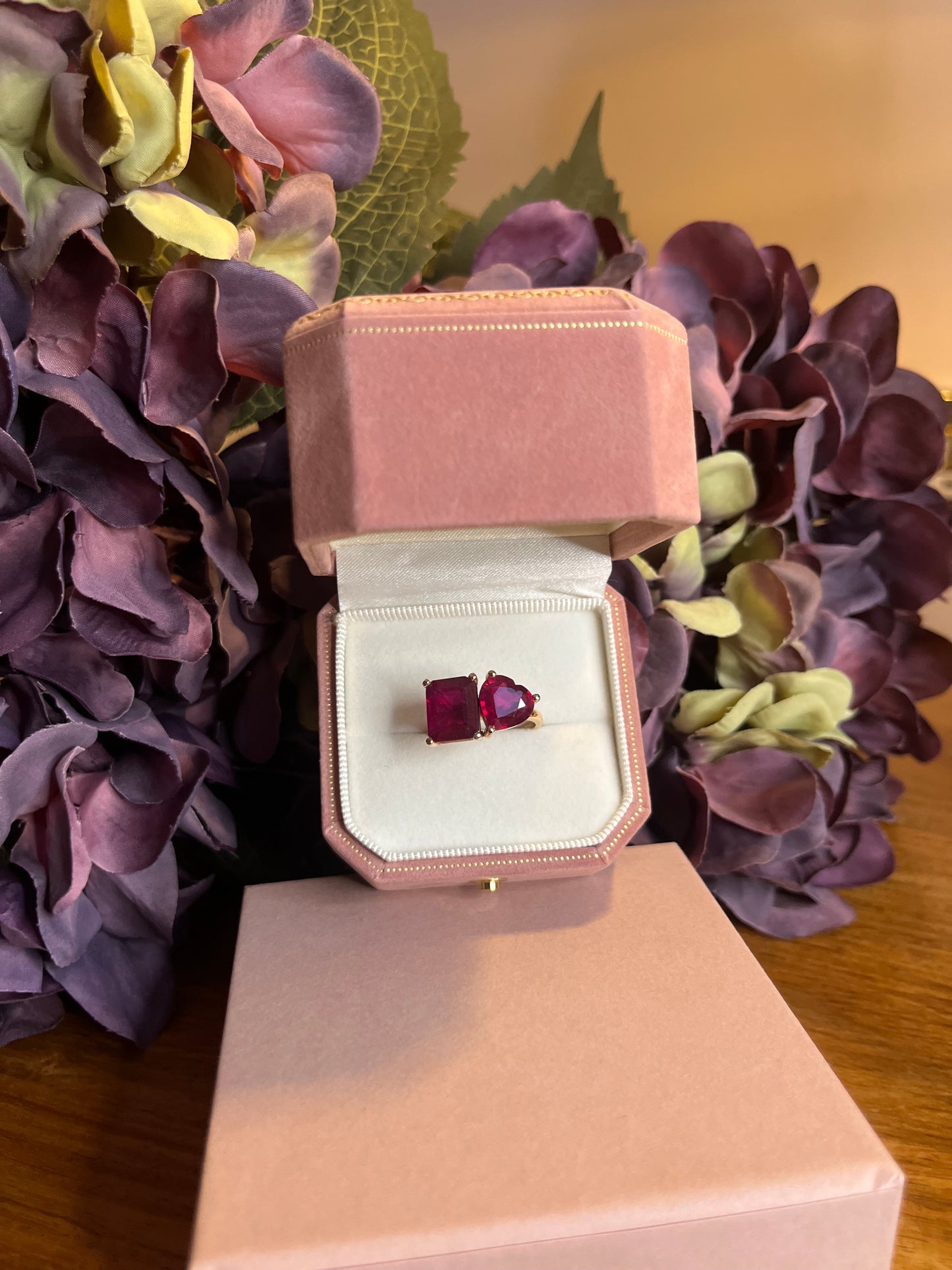 “Toi&moi" Ruby ring