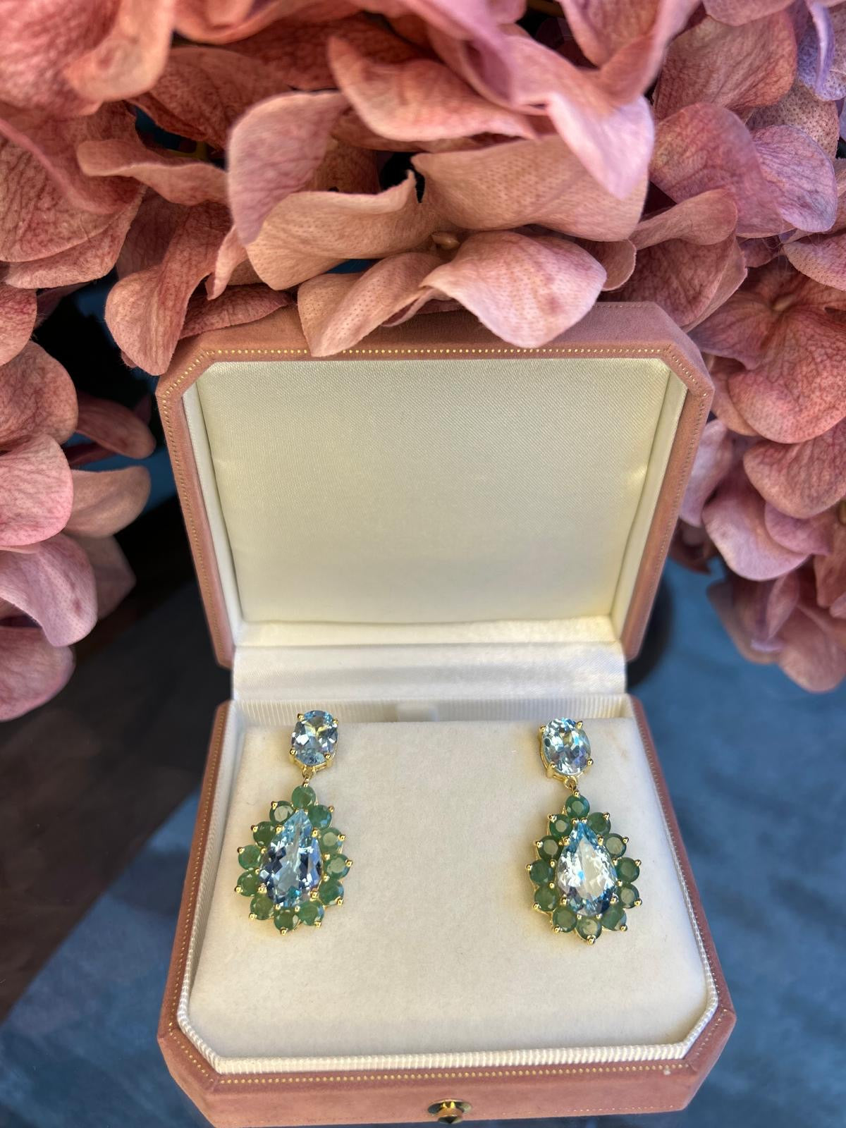 Laura’s on Steroids Blue Topaz/emeralds