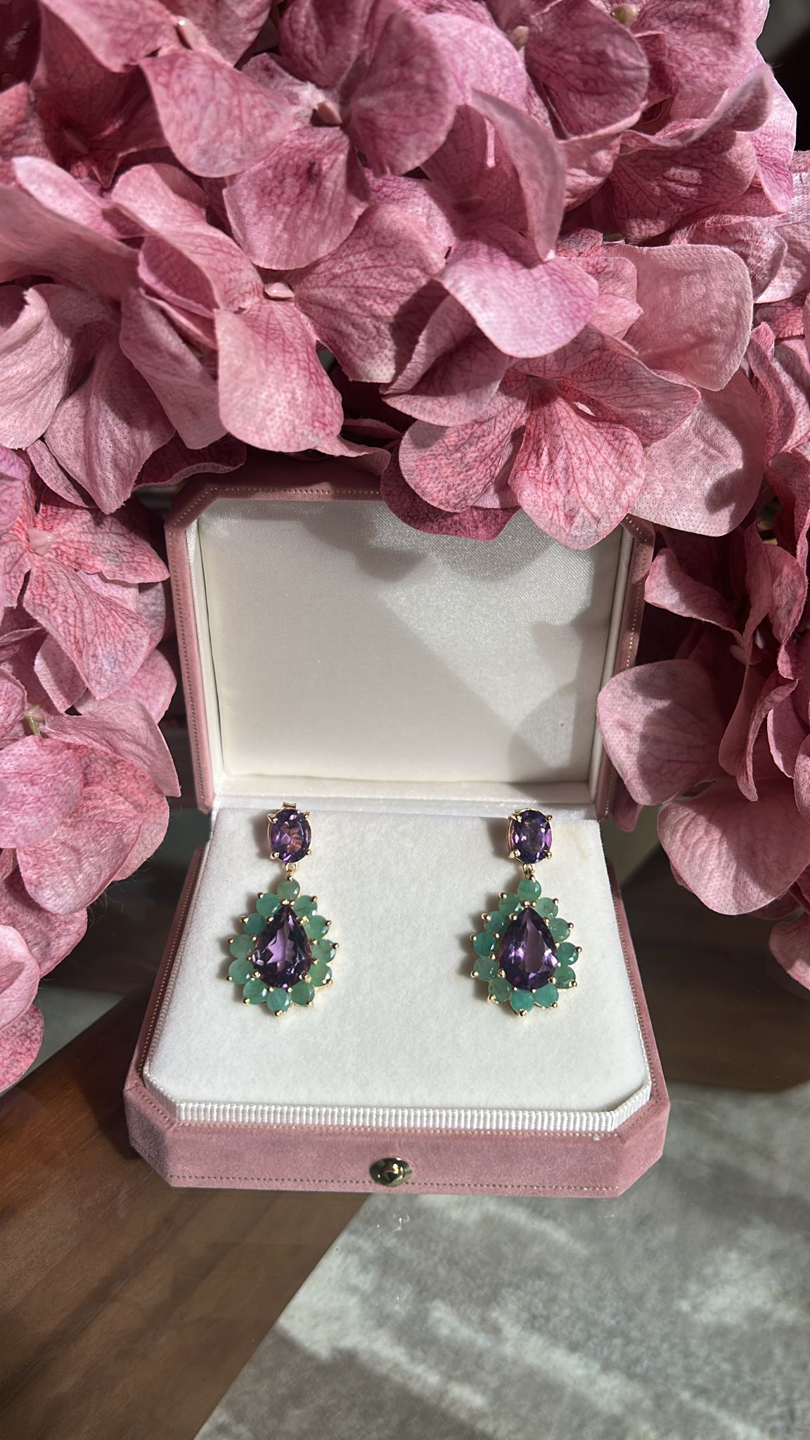 Laura’s on Steroids Amethyst/Emeralds