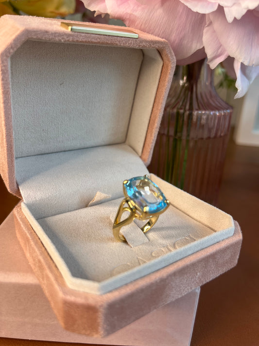 The MARINA Royal oval rectangle - Cocktail Ring
